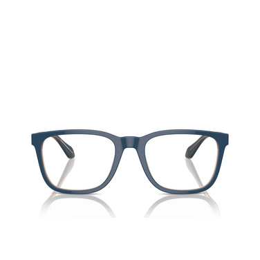 Giorgio Armani AR7255 Eyeglasses 6085 top blue / transparent brown - front view