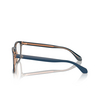 Occhiali da vista Giorgio Armani AR7255 6085 top blue / transparent brown - anteprima prodotto 3/4