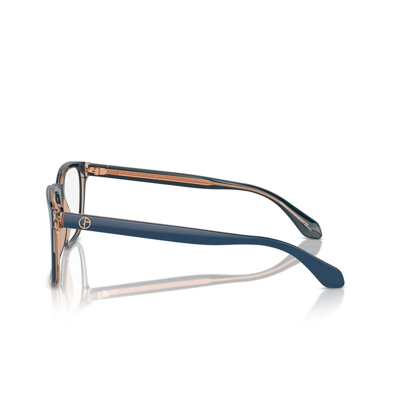 Occhiali da vista Giorgio Armani AR7255 6085 top blue / transparent brown - 3/4