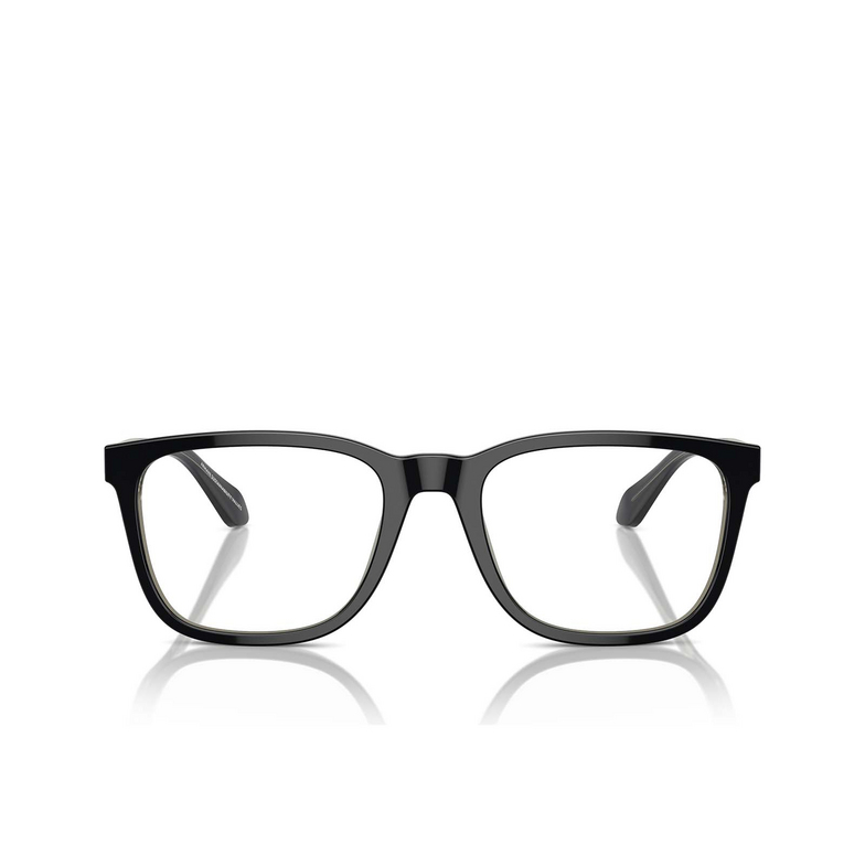 Giorgio Armani AR7255 Eyeglasses 6087 top black / transparent green - 1/4