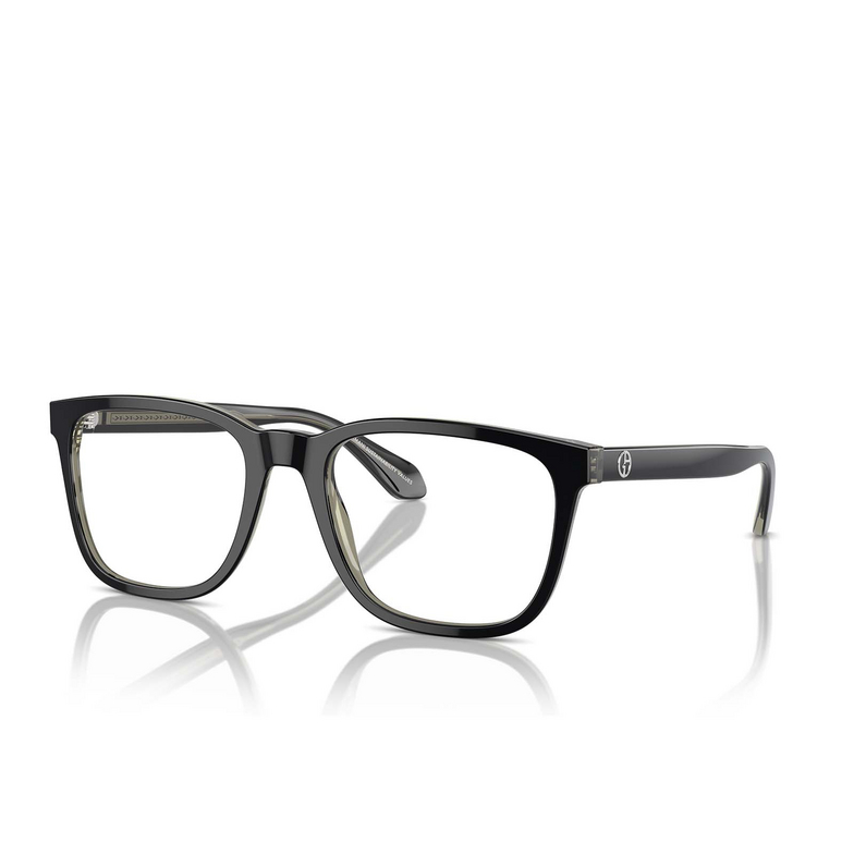 Giorgio Armani AR7255 Eyeglasses 6087 top black / transparent green - 2/4