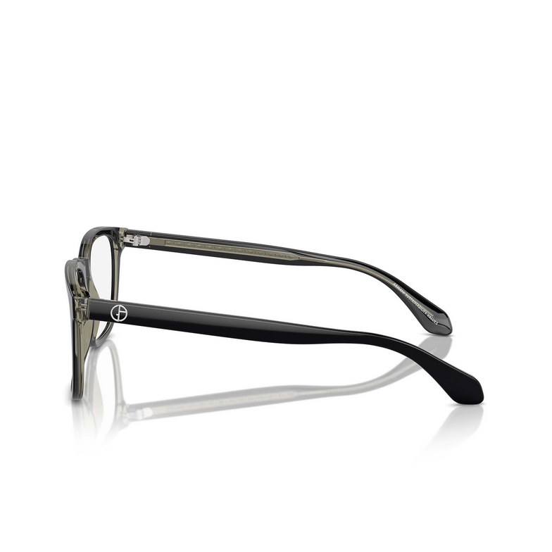 Giorgio Armani AR7255 Eyeglasses 6087 top black / transparent green - 3/4