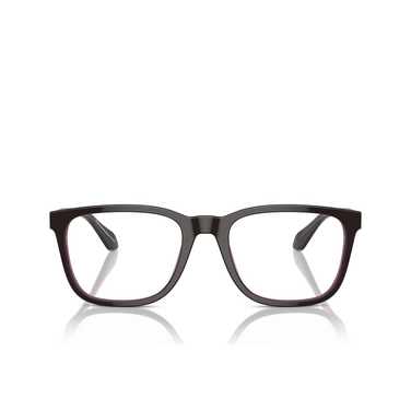 Giorgio Armani AR7255 Eyeglasses 6088 top brown / transparent pink - front view