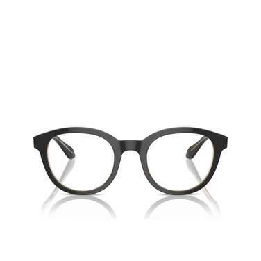 Giorgio Armani AR7256 Eyeglasses 6084 top black / transparent orange - front view