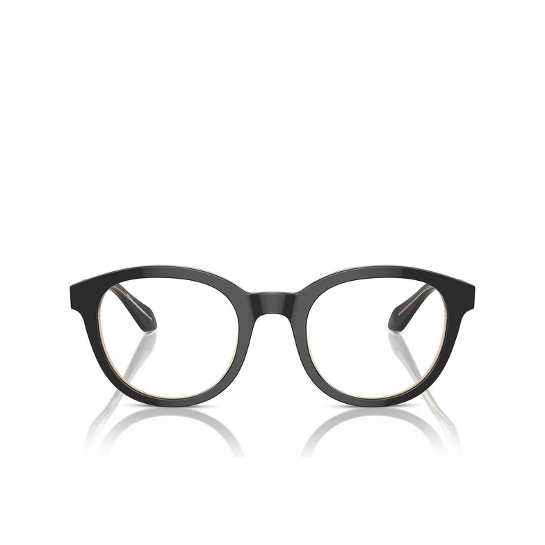 Giorgio Armani AR7256 Eyeglasses 6084 top black / transparent orange - 1/4