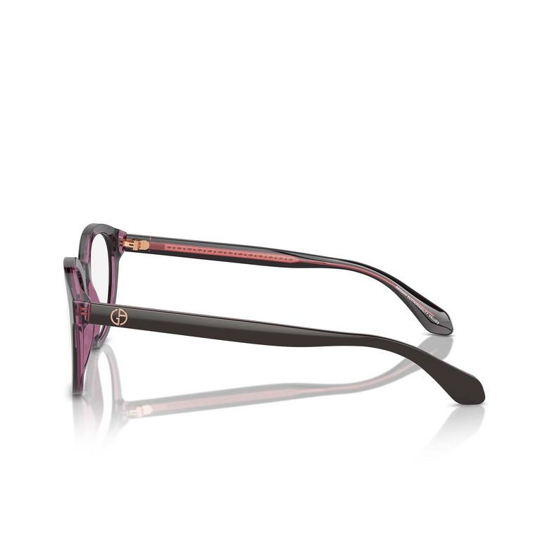 Occhiali da vista Giorgio Armani AR7256 6088 top brown / transparent pink - 3/4