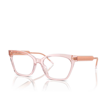 Giorgio Armani AR7257U Eyeglasses 6073 transparent pink - three-quarters view