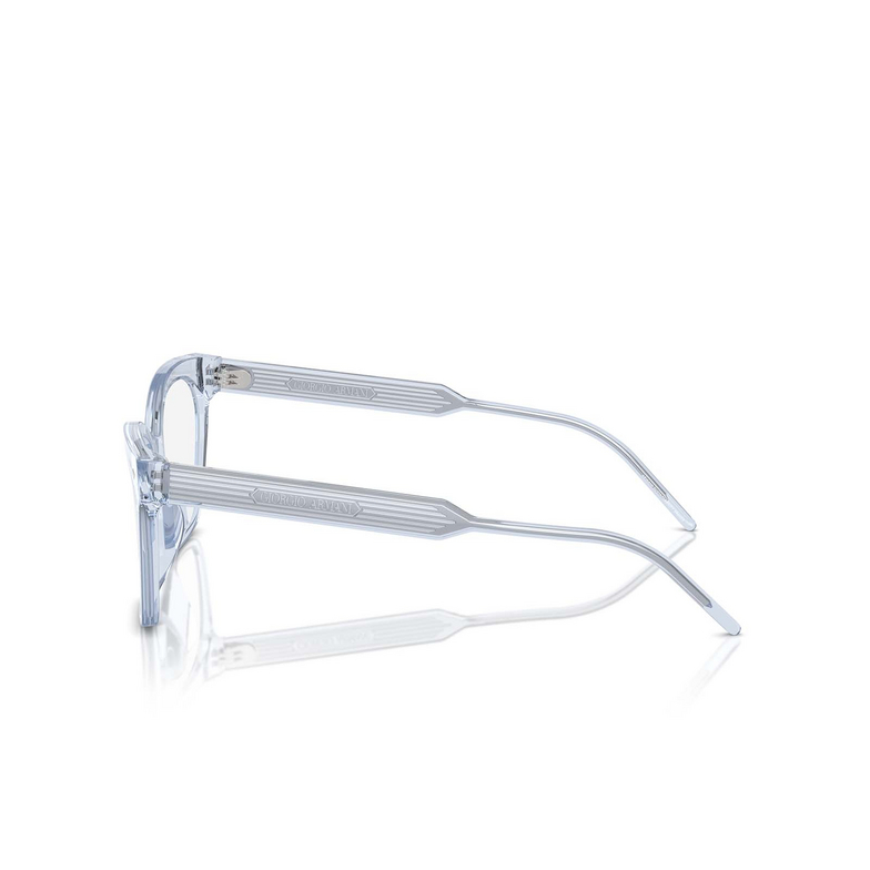 Giorgio Armani AR7257U Eyeglasses 6081 transparent light blue - 3/4