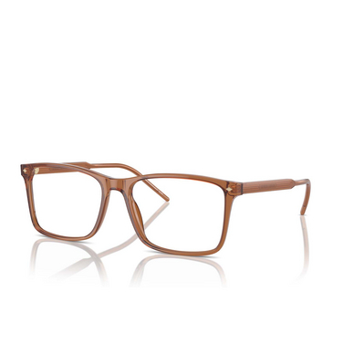 Giorgio Armani AR7258 Eyeglasses 5932 transparent brown - three-quarters view