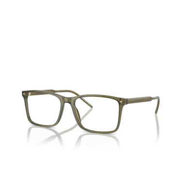 Giorgio Armani AR7258 Eyeglasses 6074 transparent green - three-quarters view