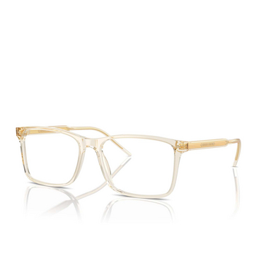 Giorgio Armani AR7258 Eyeglasses 6077 transparent yellow - three-quarters view