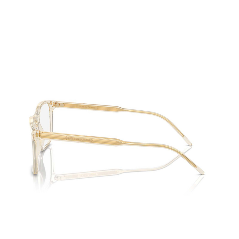 Giorgio Armani AR7258 Eyeglasses 6077 transparent yellow - 3/4