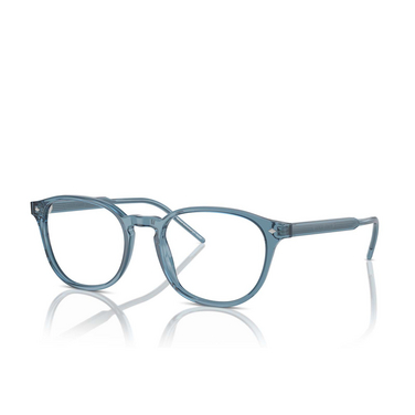 Giorgio Armani AR7259 Eyeglasses 6071 transparent blue - three-quarters view