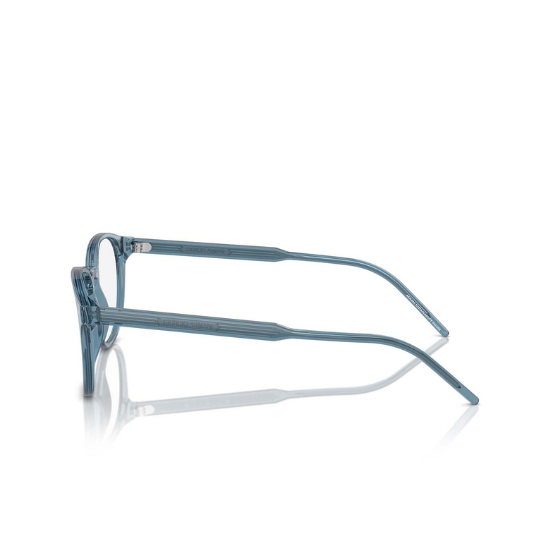 Giorgio Armani AR7259 Eyeglasses 6071 transparent blue - 3/4