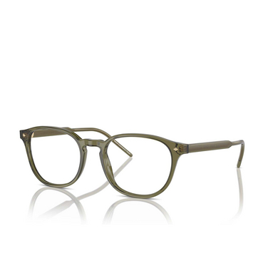 Giorgio Armani AR7259 Eyeglasses 6074 transparent green - three-quarters view