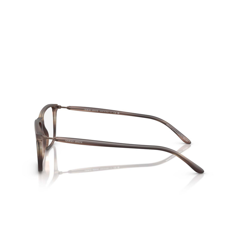 Gafas graduadas Giorgio Armani AR7261 6167 matt stripped brown - 3/4