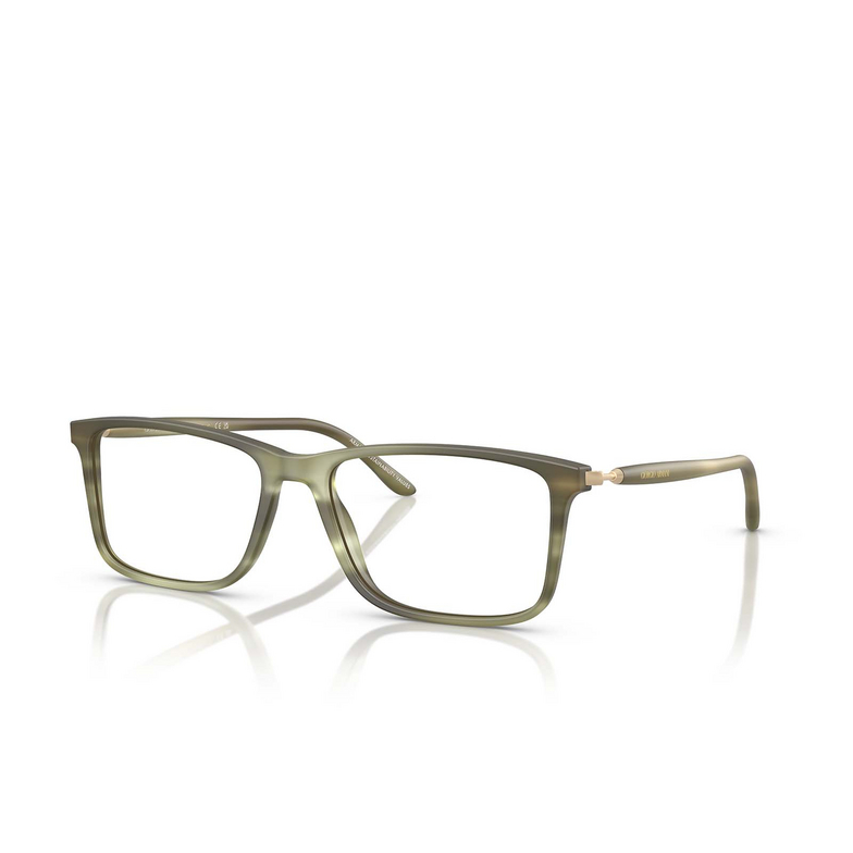 Gafas graduadas Giorgio Armani AR7261 6168 matt stripped green - 2/4