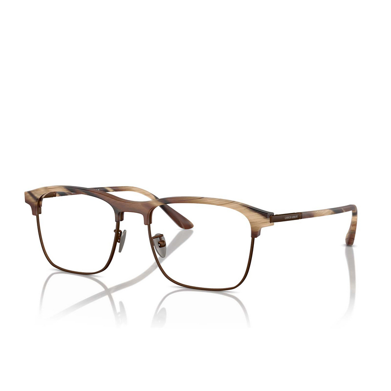 Giorgio Armani AR7262 Eyeglasses 6065 matte brown horn - 2/4