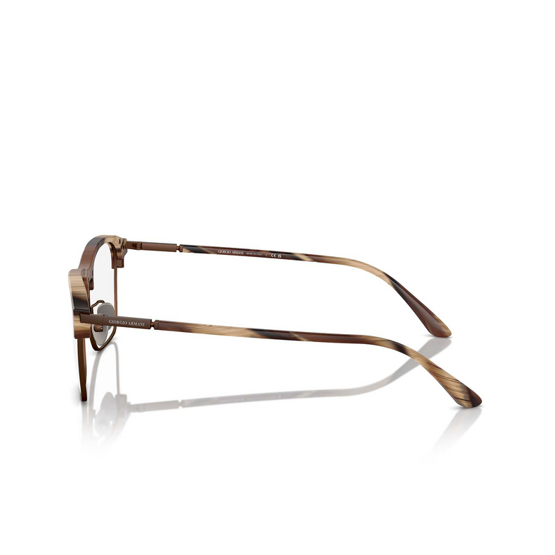 Lunettes de vue Giorgio Armani AR7262 6065 matte brown horn - 3/4