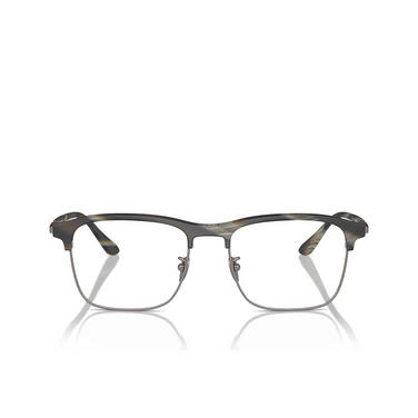 Giorgio Armani AR7262 Eyeglasses 6066 matte green horn - front view