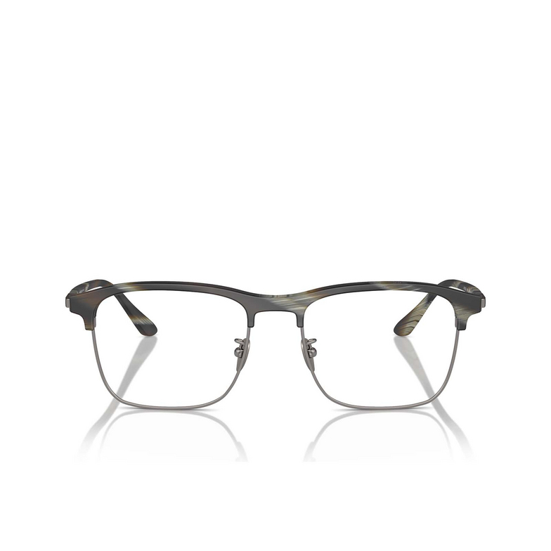 Giorgio Armani AR7262 Eyeglasses 6066 matte green horn - 1/4
