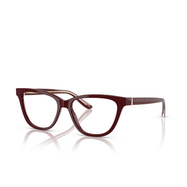 Gafas graduadas Giorgio Armani AR7263 5955 bordeaux - Vista tres cuartos