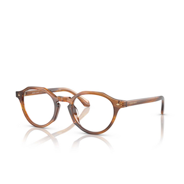 Giorgio Armani AR7264U Eyeglasses 6163 striped honey - three-quarters view