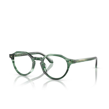 Giorgio Armani AR7264U Eyeglasses 6164 striped green - three-quarters view