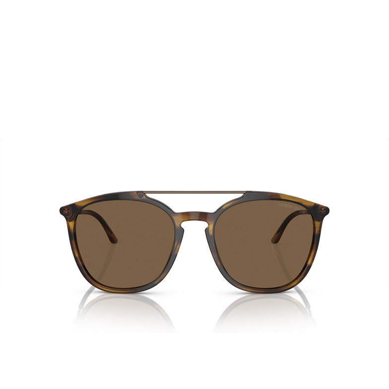 Giorgio Armani AR8198 Sunglasses 603773 striped brown - 1/4