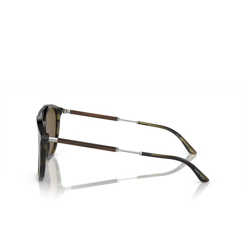 Giorgio Armani AR8198 Sunglasses 603873 striped green - 3/4