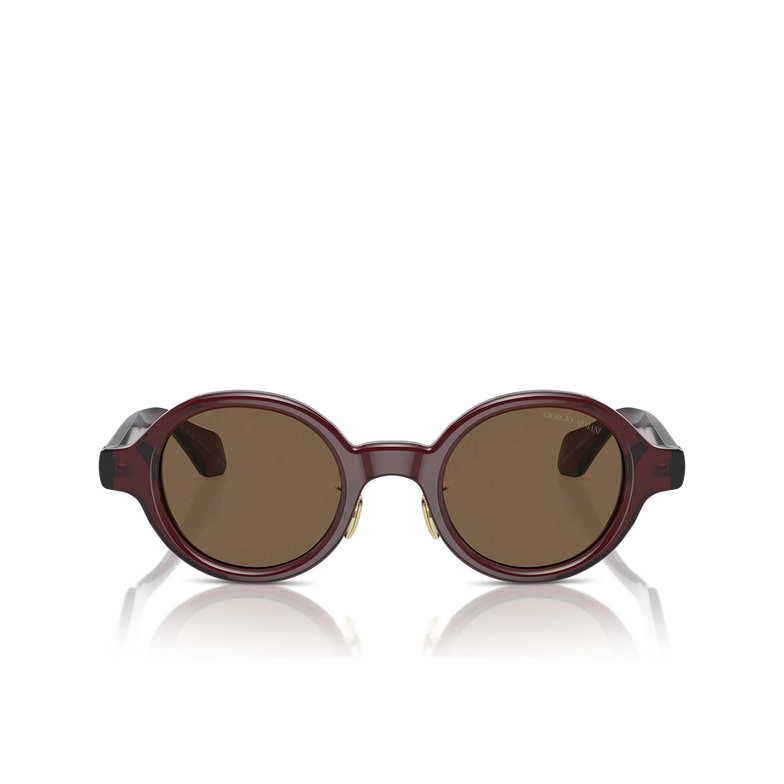 Lunettes de soleil Giorgio Armani AR8205 606273 transparent brown - 1/4