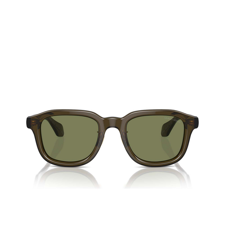 Occhiali da sole Giorgio Armani AR8206 60612A transparent green - 1/4