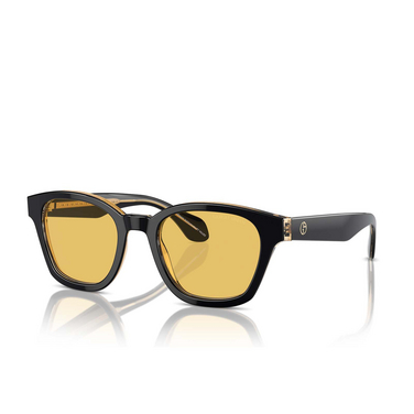 Giorgio Armani AR8207 Sunglasses 608485 top black / transparent orange - three-quarters view