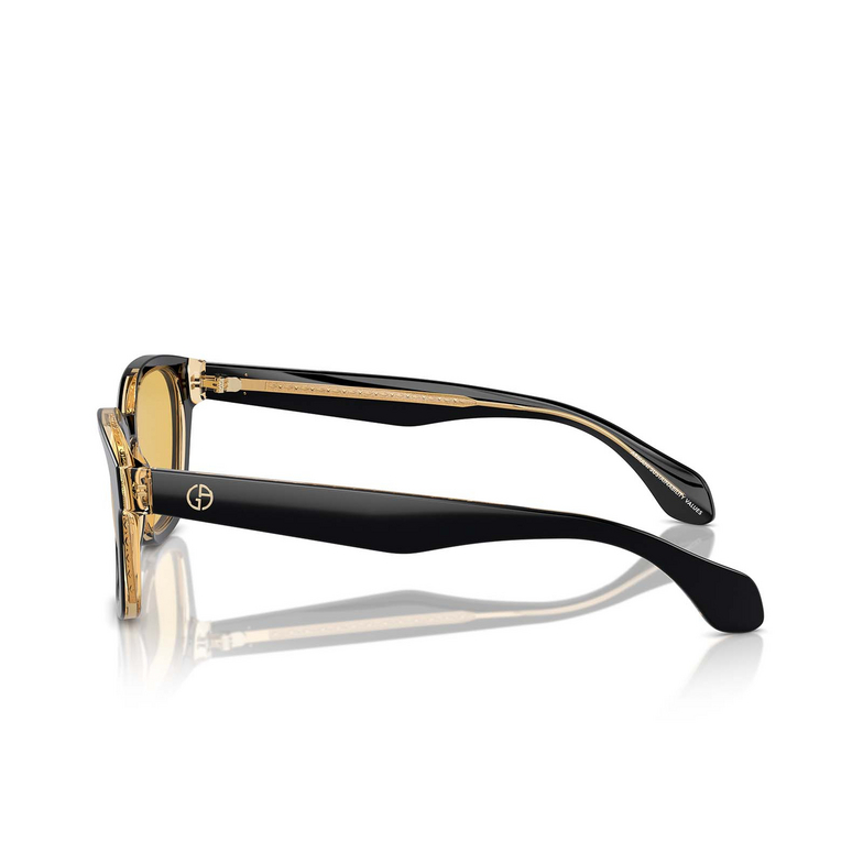 Giorgio Armani AR8207 Sunglasses 608485 top black / transparent orange - 3/4