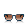 Occhiali da sole Giorgio Armani AR8207 608513 top blue / transparent brown - anteprima prodotto 1/4