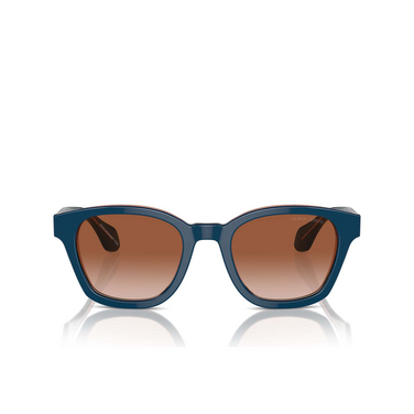 Giorgio Armani AR8207 Sunglasses 608513 top blue / transparent brown - front view