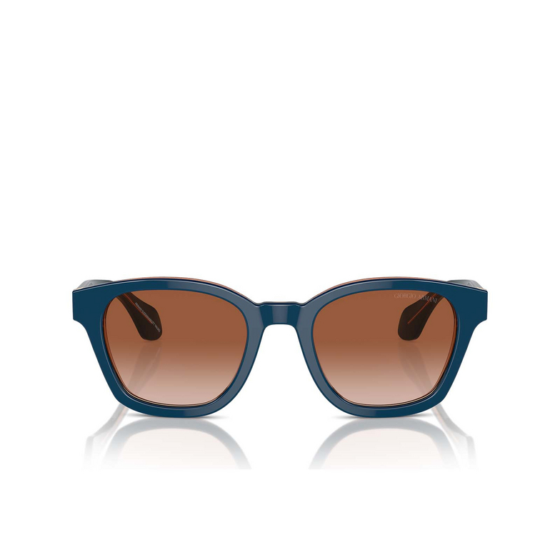 Giorgio Armani AR8207 Sunglasses 608513 top blue / transparent brown - 1/4