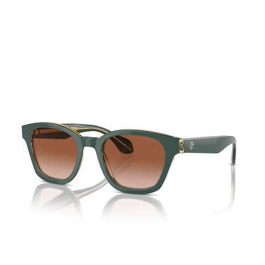 Giorgio Armani AR8207 Sunglasses 608613 top green / olive transparent - three-quarters view