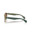 Occhiali da sole Giorgio Armani AR8207 608613 top green / olive transparent - anteprima prodotto 3/4