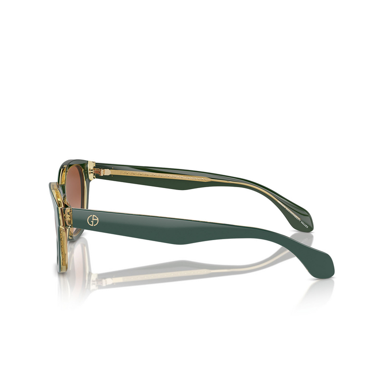 Giorgio Armani AR8207 Sunglasses 608613 top green / olive transparent - 3/4