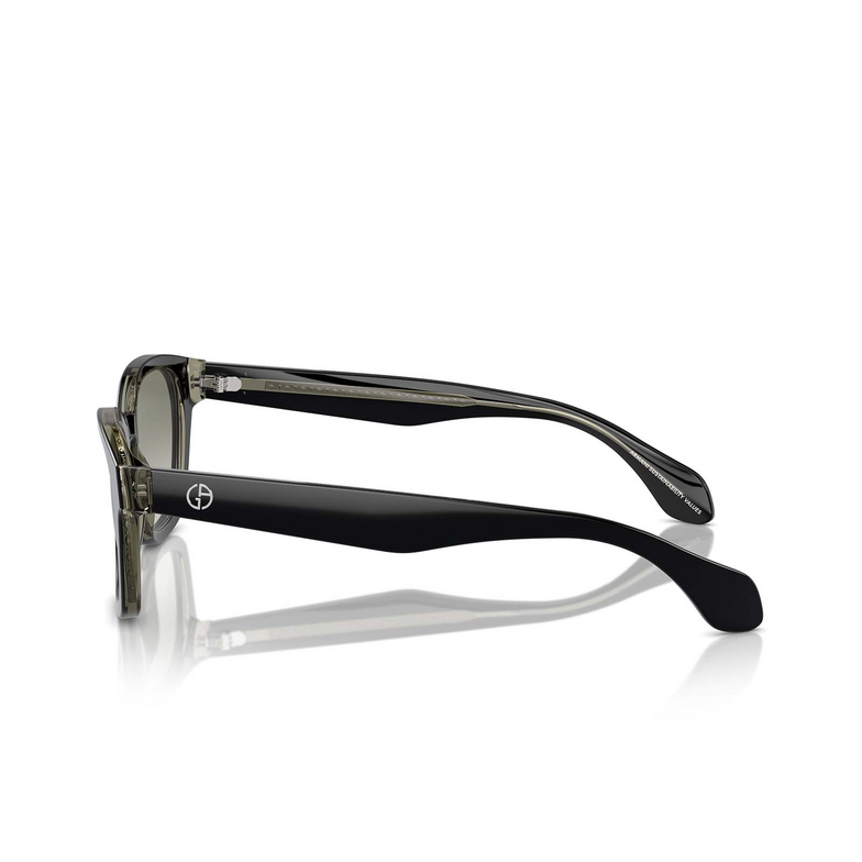 Gafas de sol Giorgio Armani AR8207 60873M top black / transparent green - 3/4