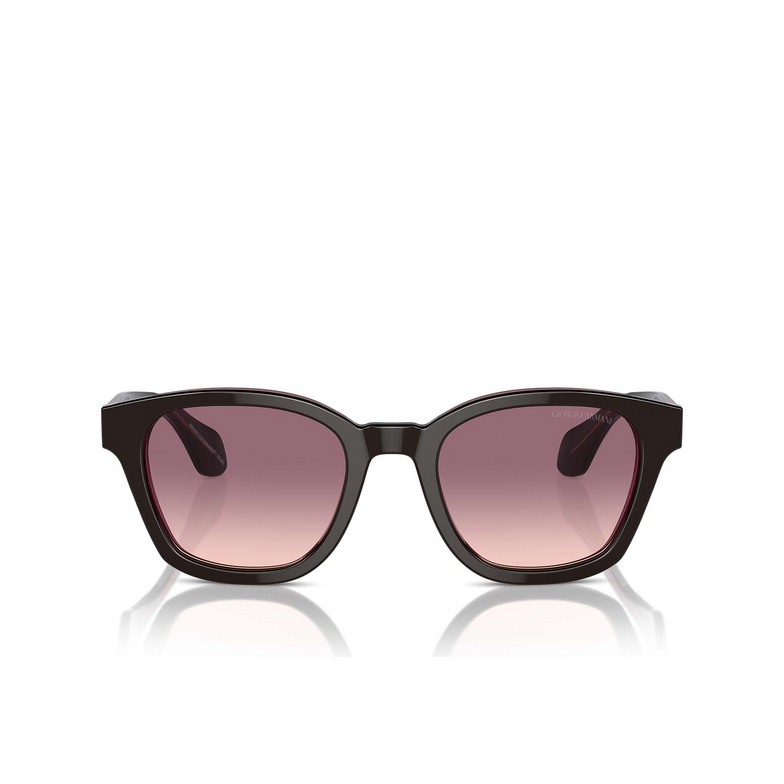 Giorgio Armani AR8207 Sunglasses 60888D top brown / transparent pink - 1/4