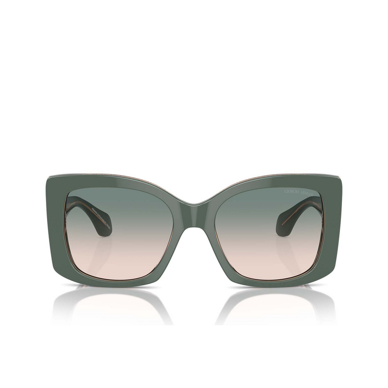 Giorgio Armani AR8208U Sunglasses 60762C top sage green / transparent pink - 1/4