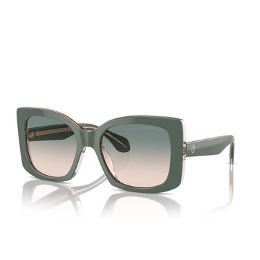 Giorgio Armani AR8208U Sunglasses 60762C top sage green / transparent pink - three-quarters view