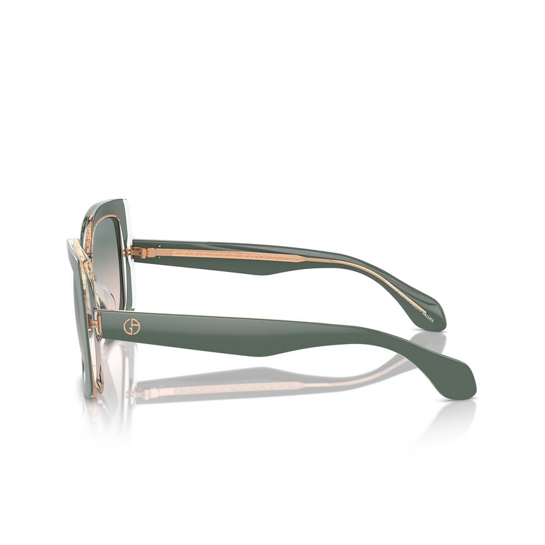 Gafas de sol Giorgio Armani AR8208U 60762C top sage green / transparent pink - 3/4