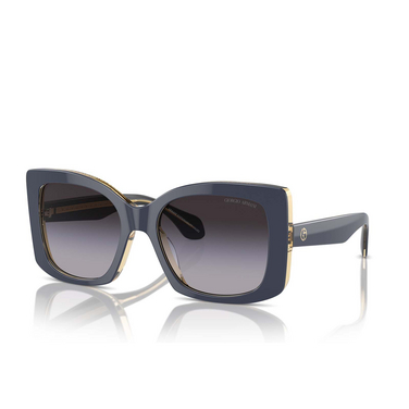 Giorgio Armani AR8208U Sunglasses 60788G top blue / transparent yellow - three-quarters view