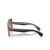 Lunettes de soleil Giorgio Armani AR8208U 608911 top black / transparent pink - Vignette du produit 3/4