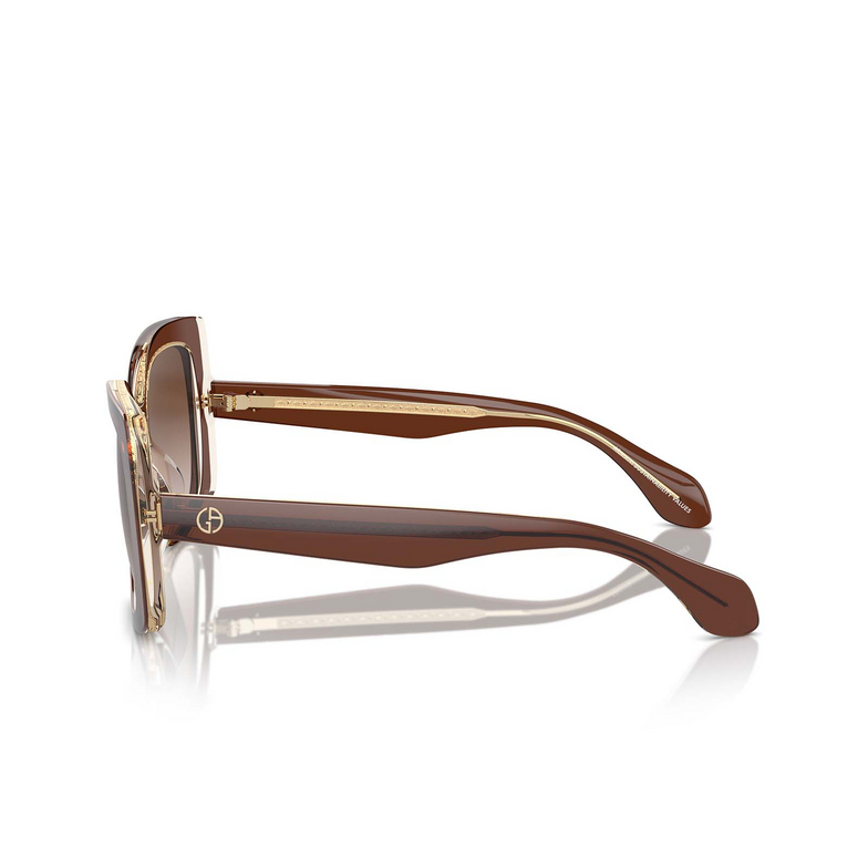 Giorgio Armani AR8208U Sunglasses 609013 top transparent brown / honey - 3/4