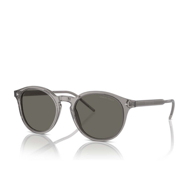 Giorgio Armani AR8211 Sunglasses 6070R5 transparent grey - three-quarters view