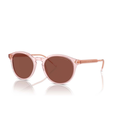 Giorgio Armani AR8211 Sunglasses 6073C5 transparent pink - three-quarters view